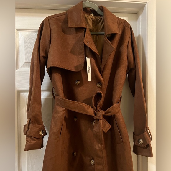Edyisa suede trench coat - Picture 5 of 11
